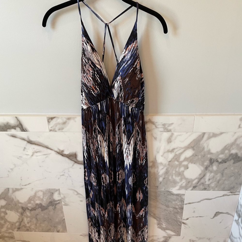 From Nordstrom Navy Maxi Dress - bump friendly